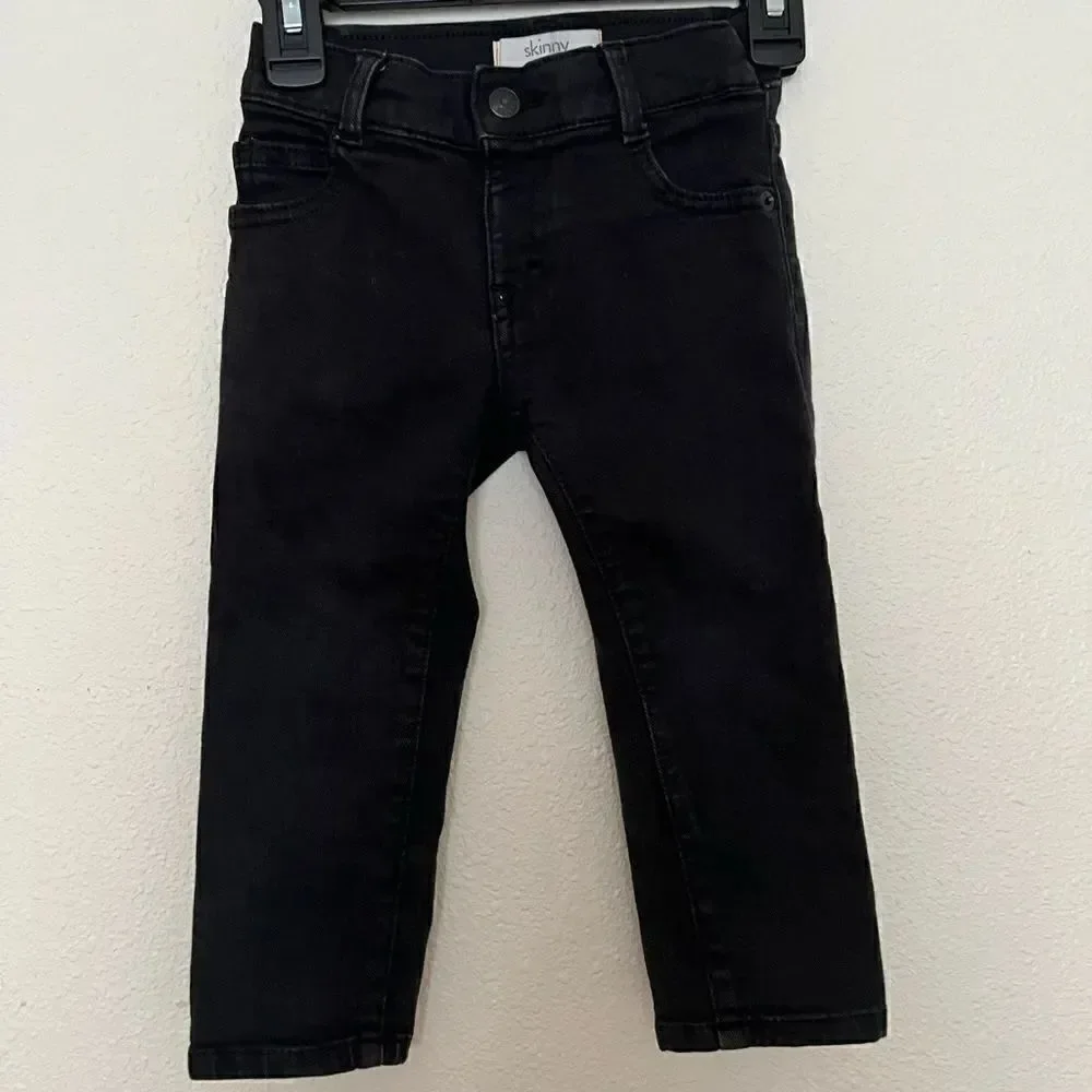 Gymboree skinny Boy Black jeans size 2 t